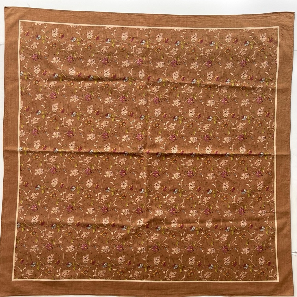Ralph Lauren Brown Floral Scarf
